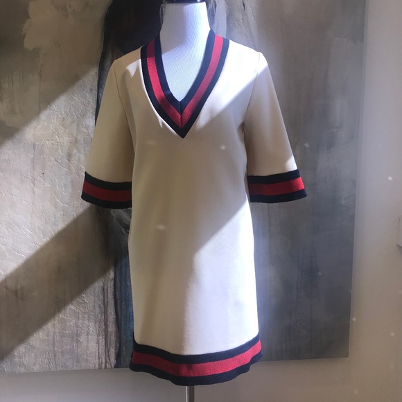 Gucci Stretch viscose dress with Web - Picture 2 of 8